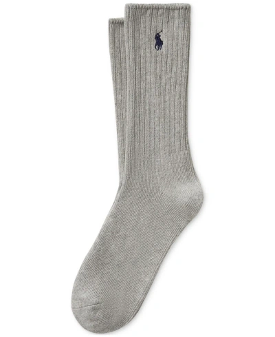 Polo Ralph Lauren Men's Classic Crew Socks In Lt,pas Gry