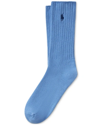 Polo Ralph Lauren Men's Single Classic Crew Socks In Lt,pasblue