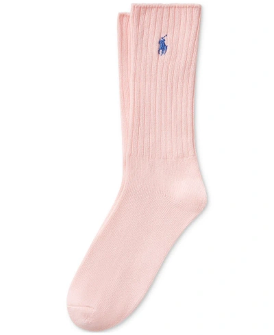Polo Ralph Lauren Men's Single Classic Crew Socks In Pink