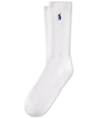 Polo Ralph Lauren Men's Classic Crew Socks In White