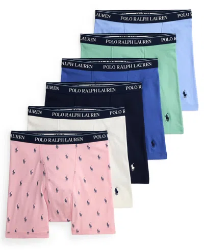 Polo Ralph Lauren Men's Classic Fit Boxer Briefs, 6-pack In Multi