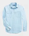 Polo Ralph Lauren Classic Fit Chambray Workshirt In Blue