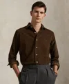 Polo Ralph Lauren Corduroy Sport Shirt Chocolate Mousse In Brown