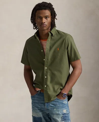 Polo Ralph Lauren Men's Classic Fit Garment-dyed Oxford Shirt In New Olive