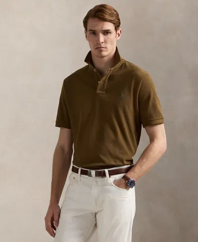 Polo Ralph Lauren Men's Classic-fit Cotton Polo Shirt In Brown
