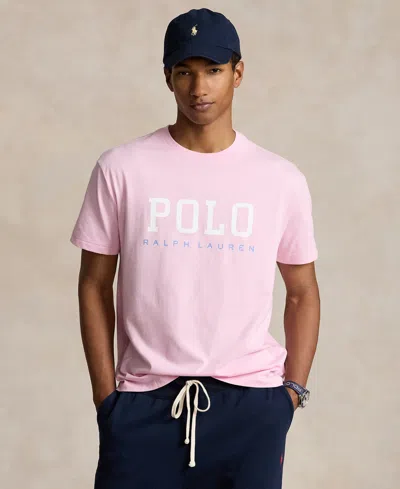 Polo Ralph Lauren Men's Classic-fit Crewneck T-shirt In Pink