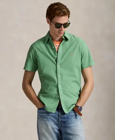 Polo Ralph Lauren Men's Classic Fit Garment-dyed Oxford Shirt In Green