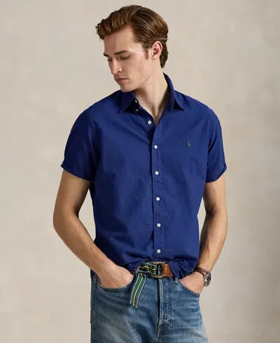 Polo Ralph Lauren Men's Classic Fit Garment-dyed Oxford Shirt In Blue