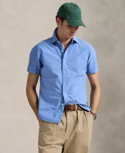 Polo Ralph Lauren Men's Classic Fit Garment-dyed Oxford Shirt In Blue