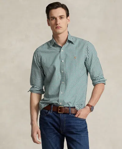 POLO RALPH LAUREN MEN'S CLASSIC-FIT GINGHAM OXFORD SHIRT