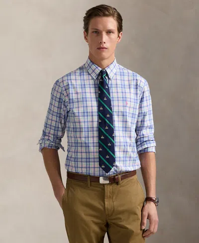 Polo Ralph Lauren Men's Classic-fit Gingham Stretch Poplin Shirt In Multi