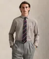 Polo Ralph Lauren Classic Fit Houndstooth Twill Shirt In Brown