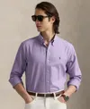 Polo Ralph Lauren Brushed Twill Button-down Shirt In Purple