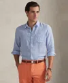 Polo Ralph Lauren Men's Classic Fit Linen Shirt In Blue