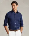 Polo Ralph Lauren Embroidered Logo Button-down Shirt In Newport Navy