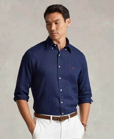 POLO RALPH LAUREN MEN'S CLASSIC FIT LINEN SHIRT