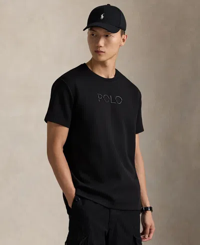 Polo Ralph Lauren Men's Classic Fit Logo Double-knit T-shirt In Black