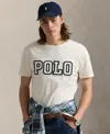 Polo Ralph Lauren White Crewneck T-shirt With Logo Lettering On The Fornt And Pony Embroidery On The Front