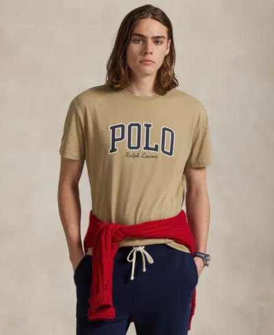 Polo Ralph Lauren Logo Graphic T-shirt In Brown