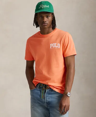 Polo Ralph Lauren Men's Classic-fit Logo Jersey T-shirt In Classic Peach