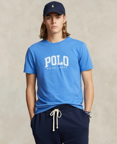 Polo Ralph Lauren Men's Classic-fit Logo Jersey T-shirt In New England Blue