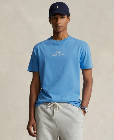 Polo Ralph Lauren Men's Classic-fit Logo Jersey T-shirt In Riviera Blue