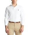 Polo Ralph Lauren Mesh Long-sleeve Polo Shirt In White