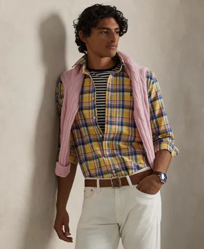 Polo Ralph Lauren Men's Classic Fit Long Sleeve Oxford Shirt In Multi