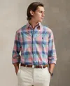 Polo Ralph Lauren Checked Long-sleeve Shirt In Pink