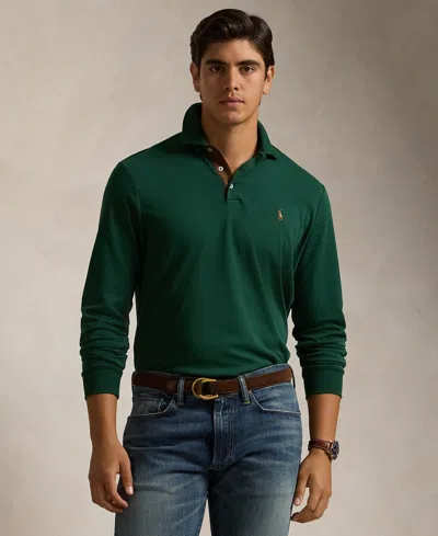 POLO RALPH LAUREN MEN'S CLASSIC-FIT LONG SLEEVE SOFT COTTON POLO SHIRT