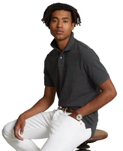 Polo Ralph Lauren Men's Classic Fit Soft Cotton Polo In Medium Flannel Heather
