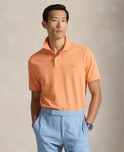 Polo Ralph Lauren The Iconic Mesh Polo Shirt In Orange