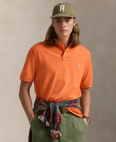 Polo Ralph Lauren Men's Classic-fit Mesh Polo Shirt In Orange