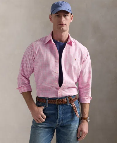 Polo Ralph Lauren Men's Classic-fit Oxford Shirt In Pink