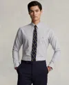Polo Ralph Lauren Men's Classic-fit Oxford Shirt In White,wine Multi