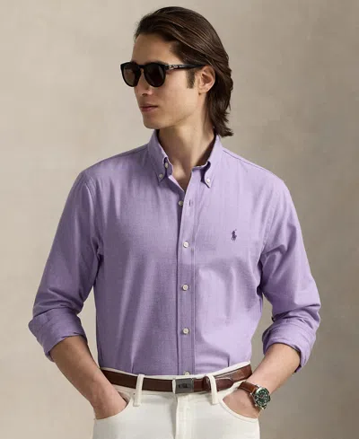 POLO RALPH LAUREN MEN'S CLASSIC-FIT PERFORMANCE TWILL SHIRT