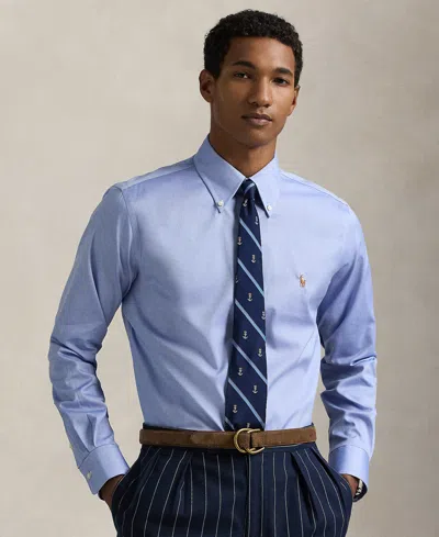 Polo Ralph Lauren Men's Classic-fit Pinpoint Oxford Shirt In Blue