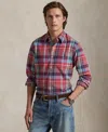 Polo Ralph Lauren Classic Fit Plaid Oxford Shirt In Multi