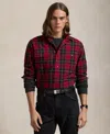 Polo Ralph Lauren Classic Fit Plaid Oxford Button Down Shirt In Red,black
