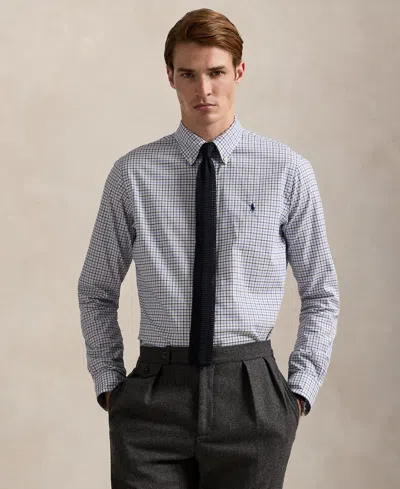 Polo Ralph Lauren Men's Classic-fit Plaid Twill Shirt In Gray