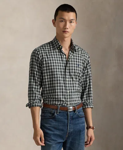 POLO RALPH LAUREN MEN'S CLASSIC-FIT PLAID TWILL SHIRT