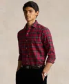 Polo Ralph Lauren Men's Big & Tall Brushed Oxford Workshirt In Red,navy