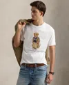 Polo Ralph Lauren White Polo Bear T-shirt Custom Slim-fit
