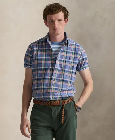 Polo Ralph Lauren Men's Classic-fit Short-sleeve Oxford Shirt In Multi
