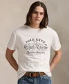 Polo Ralph Lauren Men's Classic-fit Slub Jersey Graphic T-shirt In White
