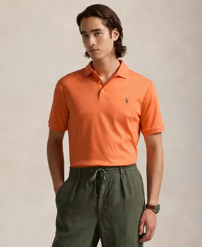 Polo Ralph Lauren Classic Fit Soft Touch Polo Shirt In Orange