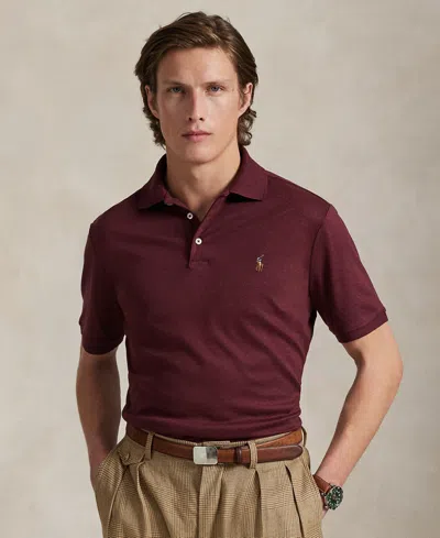 Polo Ralph Lauren Men's Classic Fit Soft Cotton Polo In Burgundy