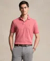 Polo Ralph Lauren Player Logo Slim Fit Pique Polo In Washed Red In Adirondack Berry