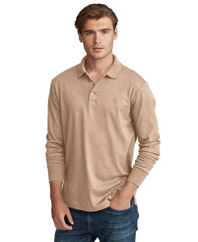 Polo Ralph Lauren Men's Classic-fit Soft Cotton Polo In Classic Camel Heather