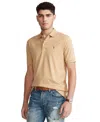 Polo Ralph Lauren Classic Fit Soft Touch Cotton Polo Shirt In Classic Camel Heather